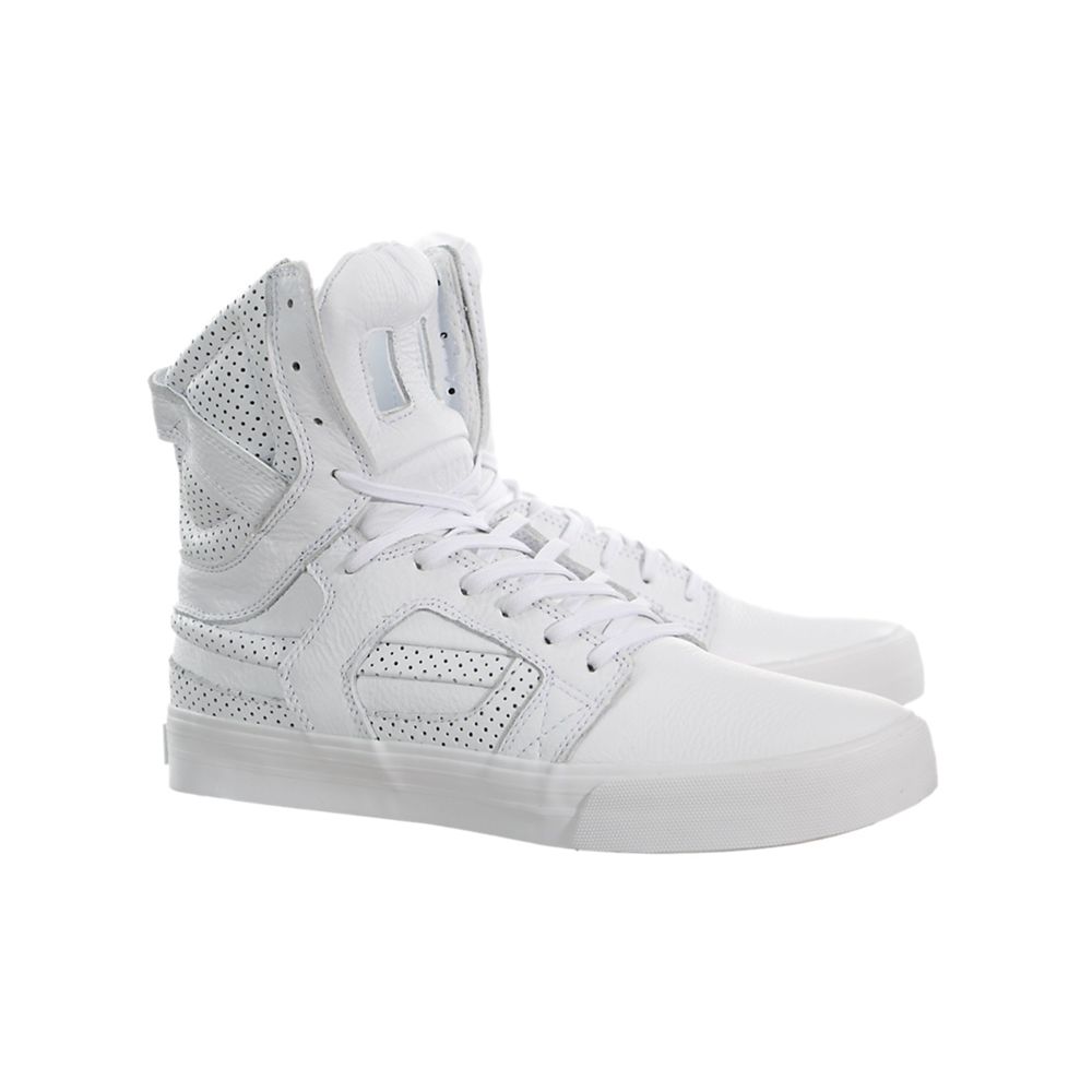 Baskets Montantes Supra SkyTop II HF Blanche White/White Homme | DLR-51349639